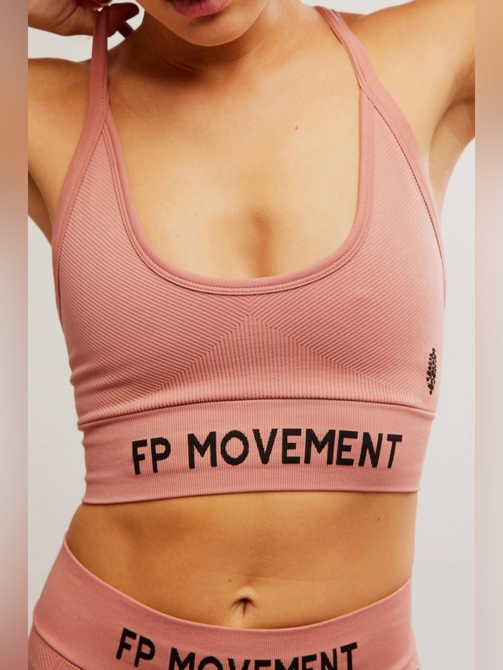 Free People - Long Haul Logo Sports Bra NWOT